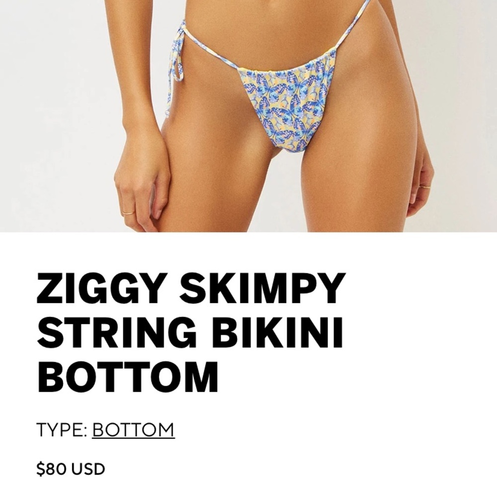 Frankie’s Bikini Skimpy String bottom: Monarch